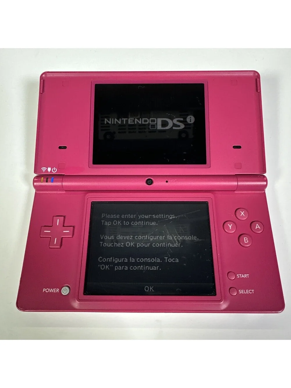 Nintendo DSi Console System Pink Tested TWL-001 With Stylus ￼